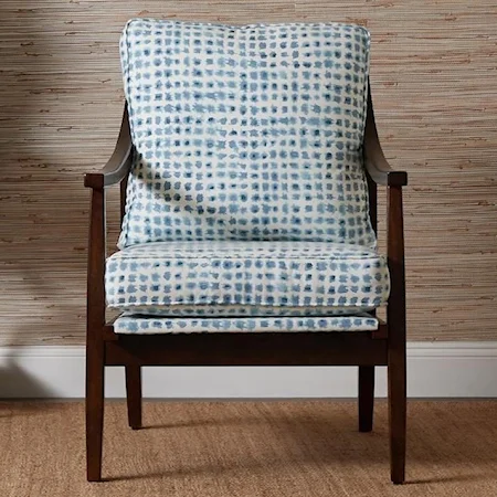 Contemporary Occasional Chair with Loose Cushions